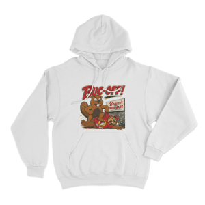 Buc Off Fighting Beavers Unisex Hoodie White