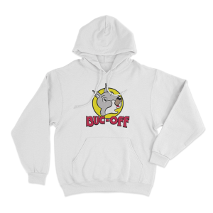 Buc Off Logo Unisex Hoodie White